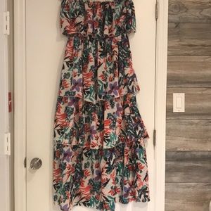 Tiered strapless dress NWT